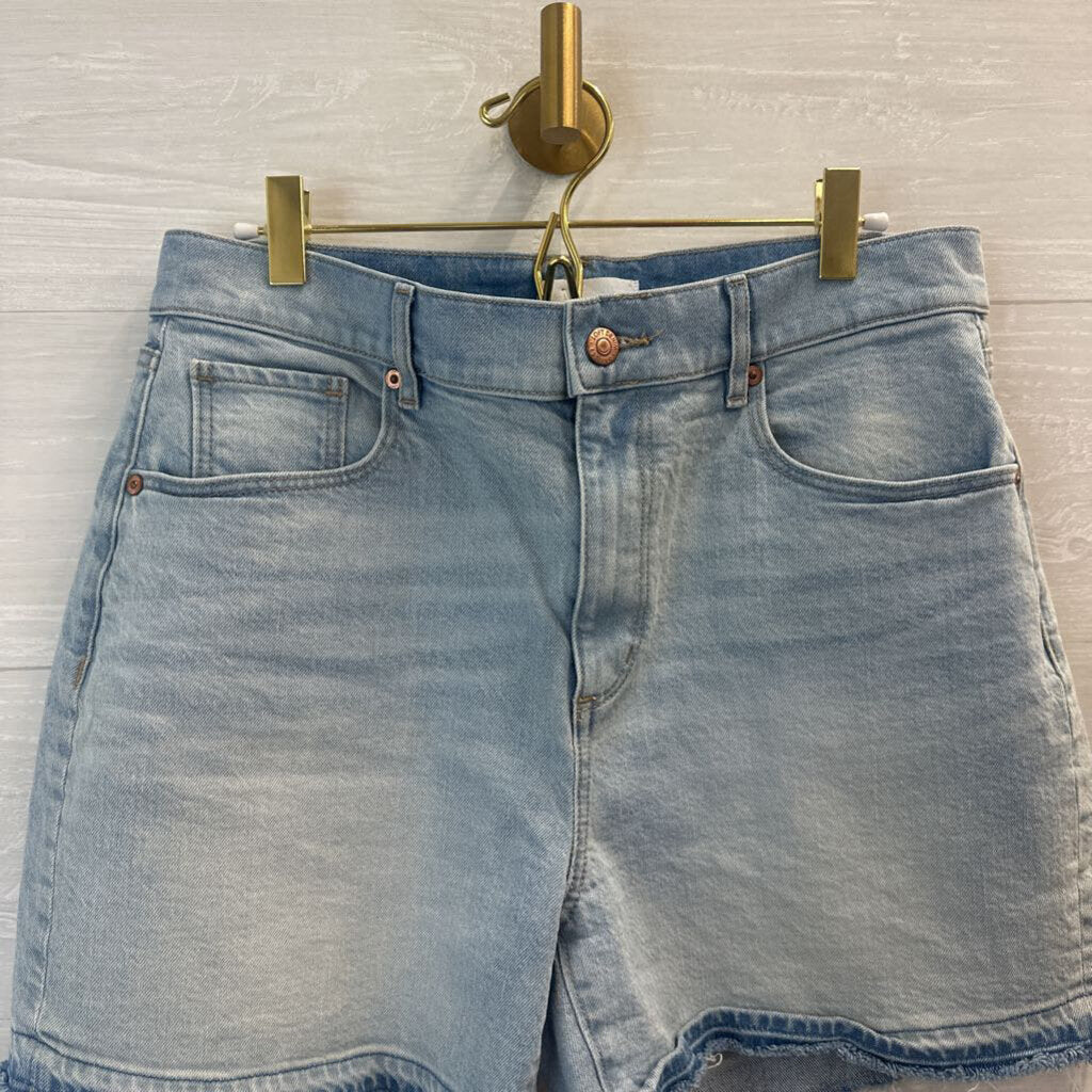 Loft Light Wash Cutoff Denim Shorts 6