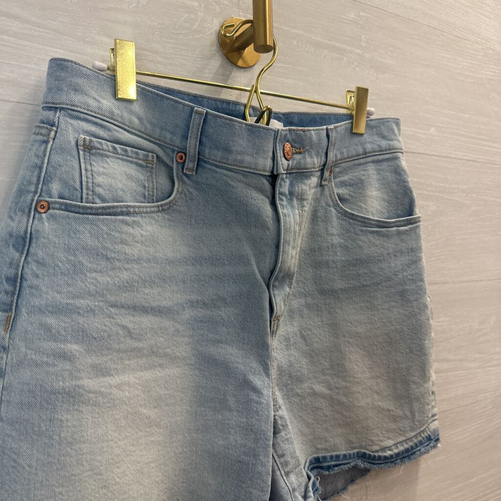 Loft Light Wash Cutoff Denim Shorts 6