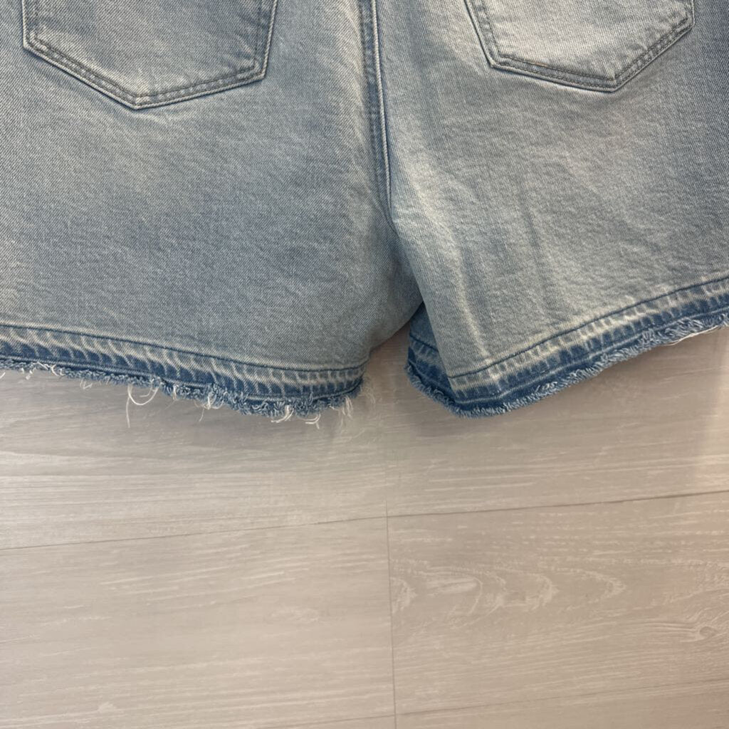 Loft Light Wash Cutoff Denim Shorts 6