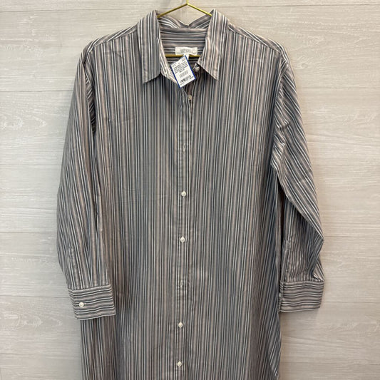 Haven Striped Button Up Shirt Dress Medium