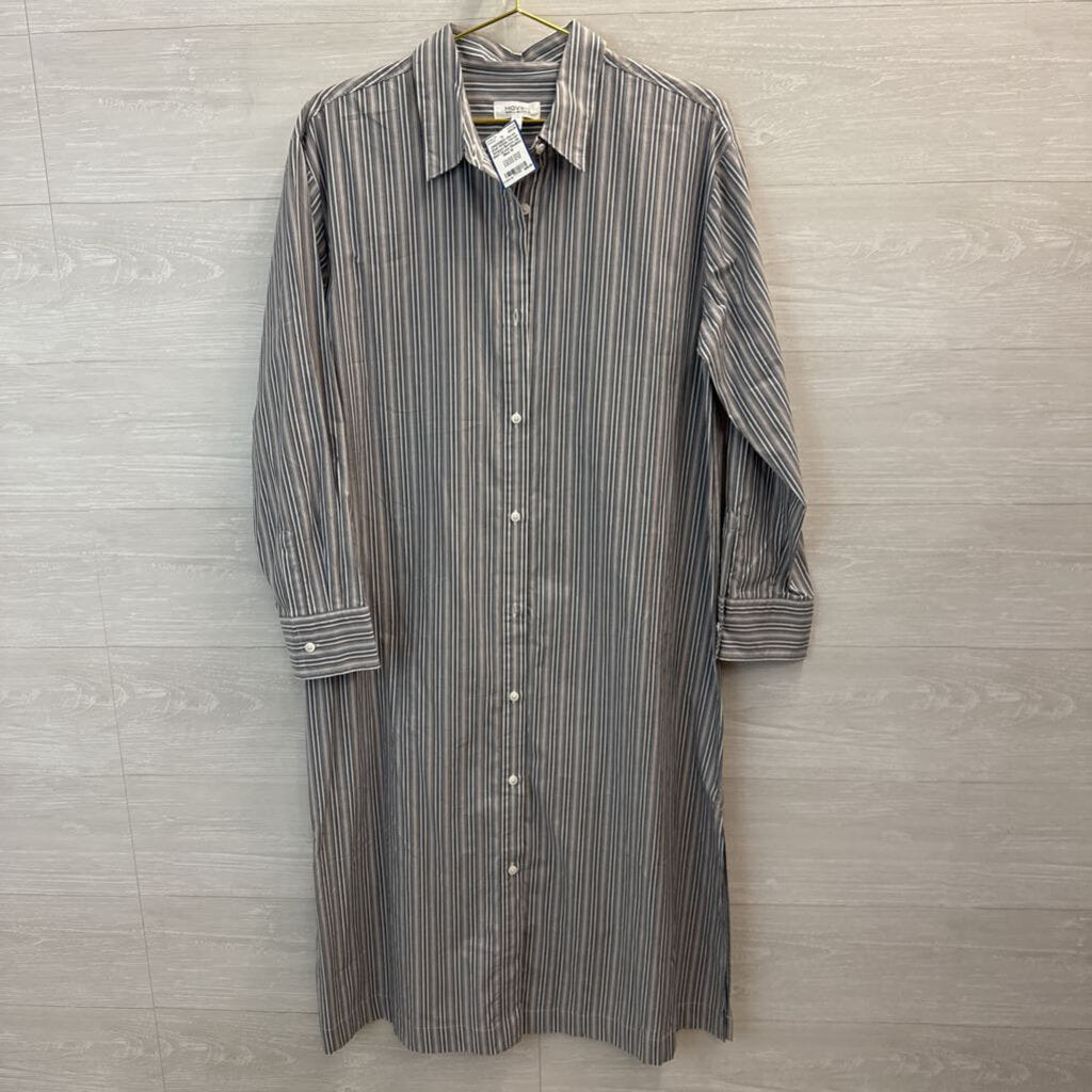 Haven Striped Button Up Shirt Dress Medium