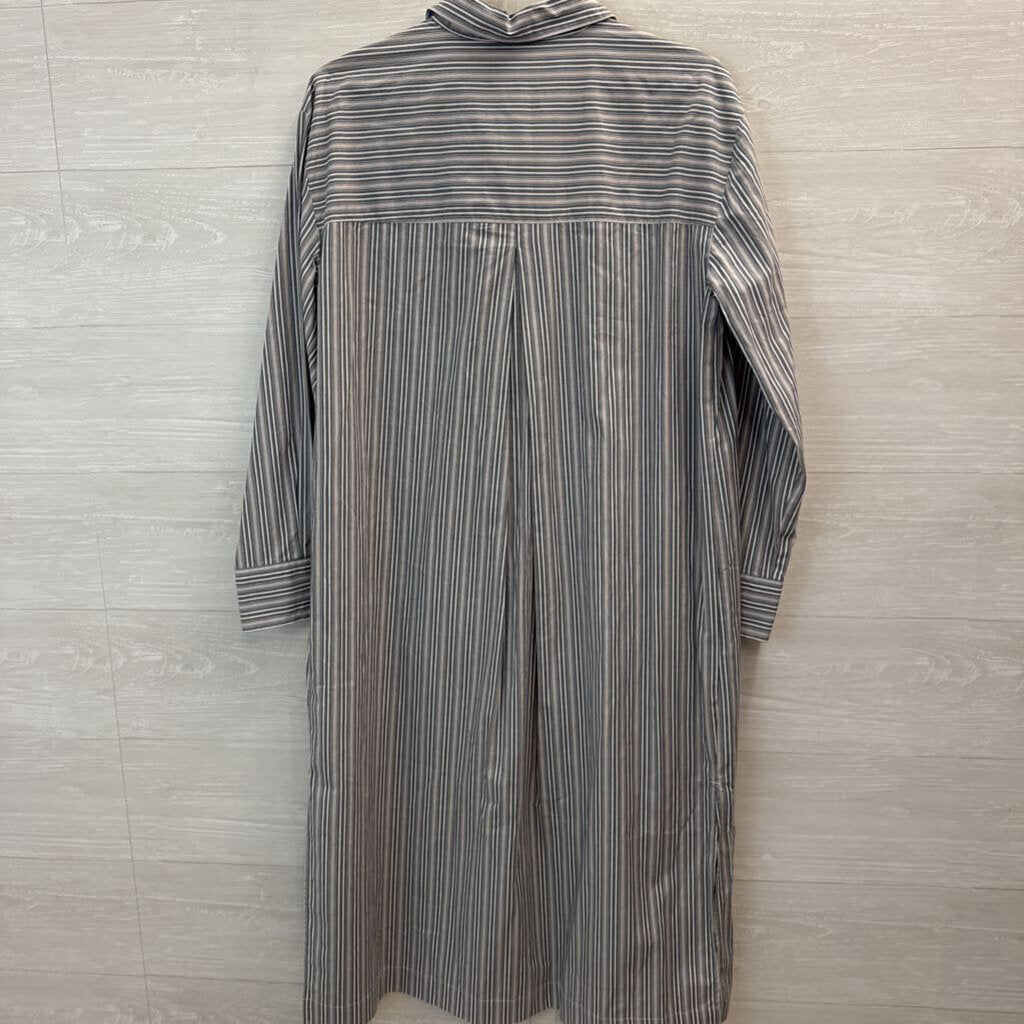 Haven Striped Button Up Shirt Dress Medium