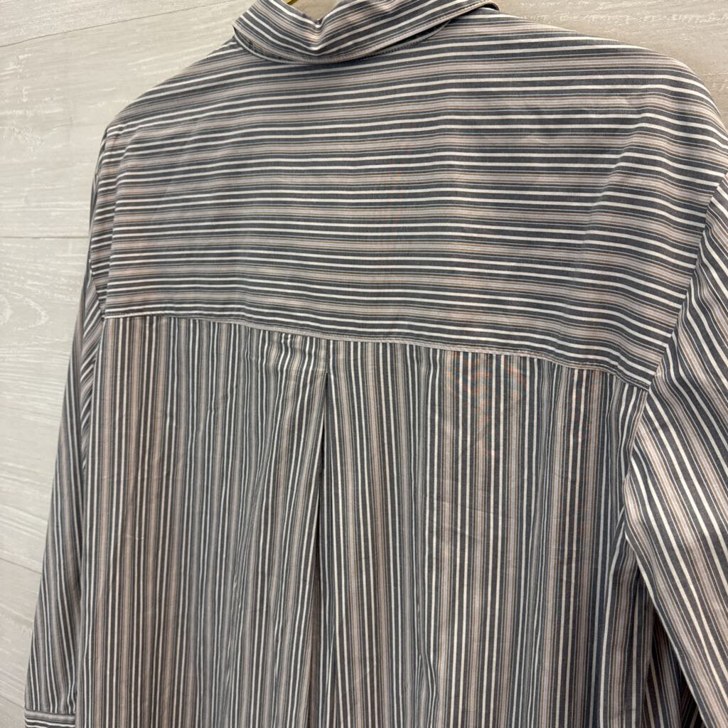 Haven Striped Button Up Shirt Dress Medium