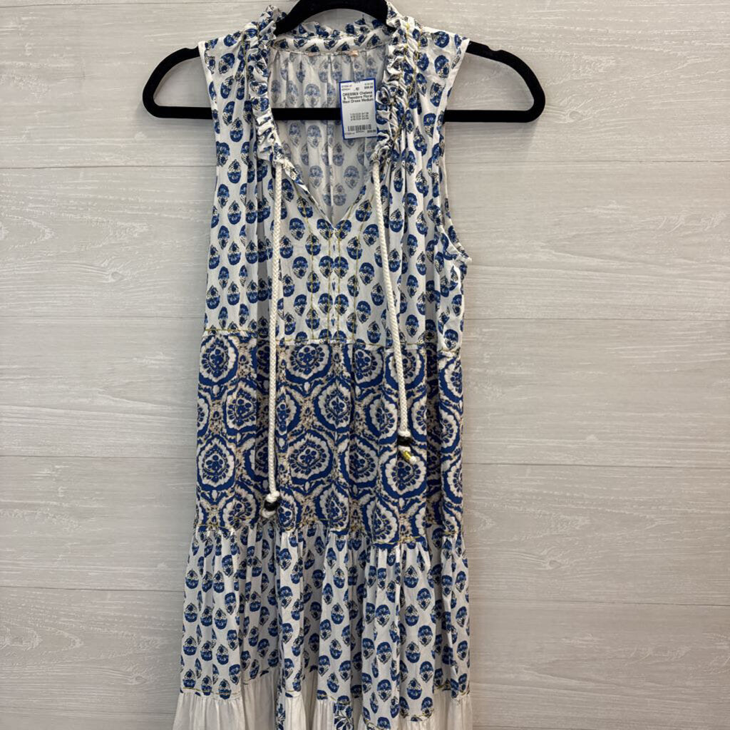 Chelsea & Theodore Floral Maxi Dress Medium