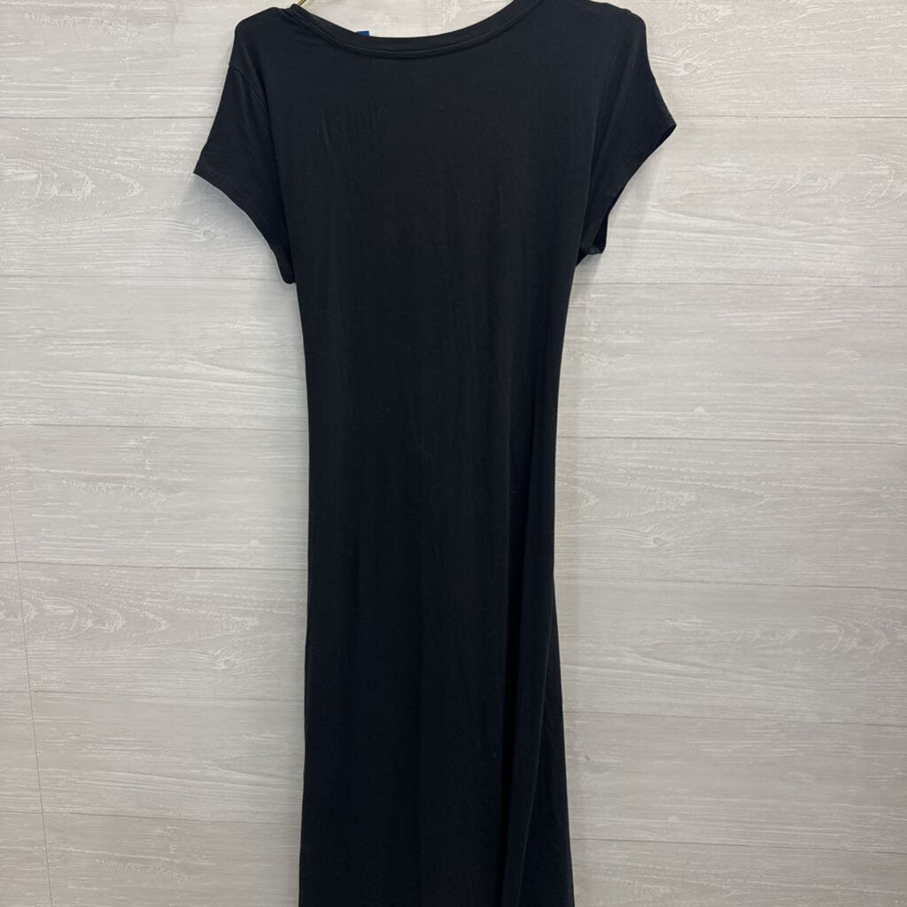 Lands End Midi Dress With Tie Medium
