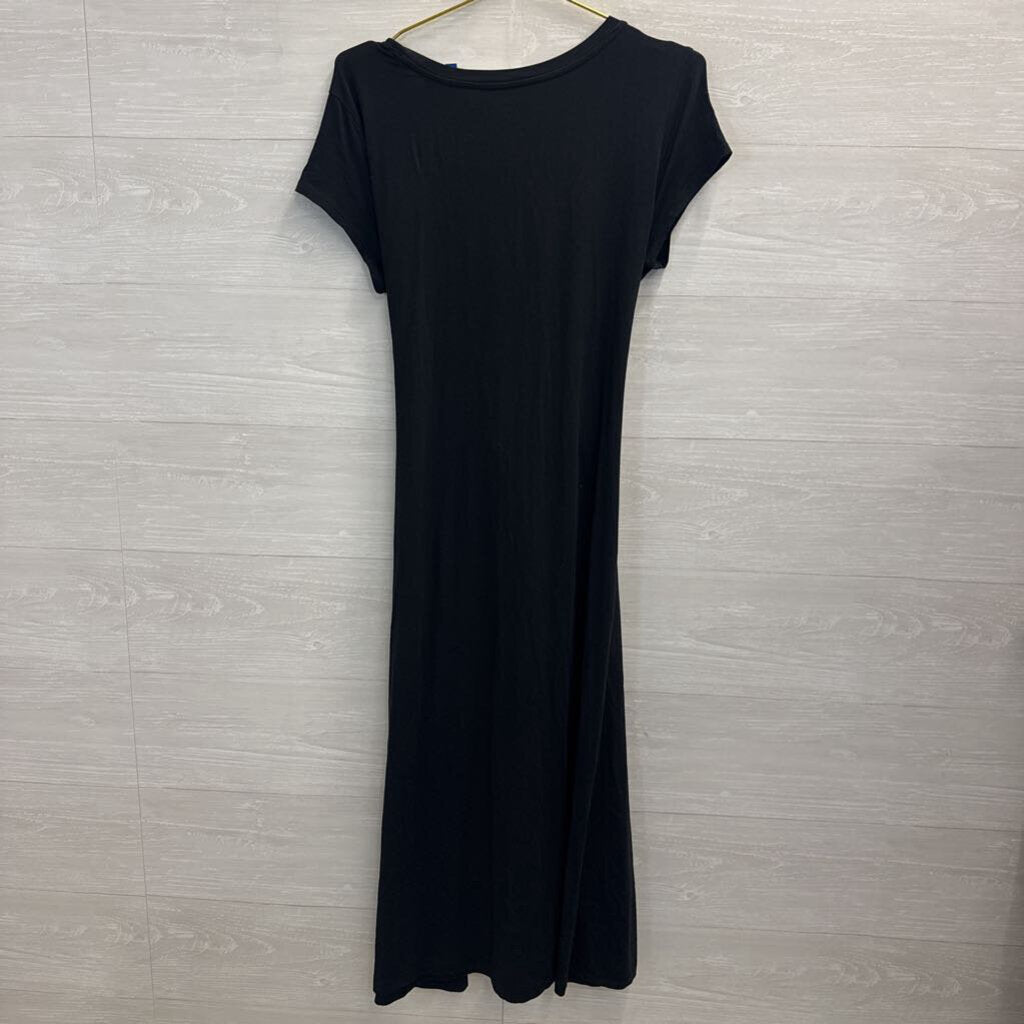 Lands End Midi Dress With Tie Medium