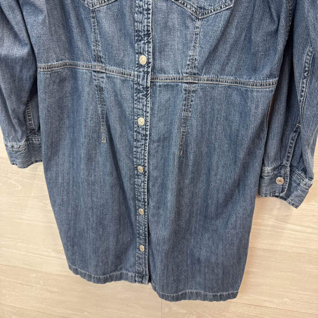Levis Long Sleeve Denim Dress Extra Large