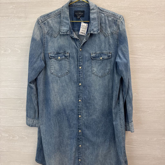 Lucky Brand Chambray Long Sleeve Dress Extra Large