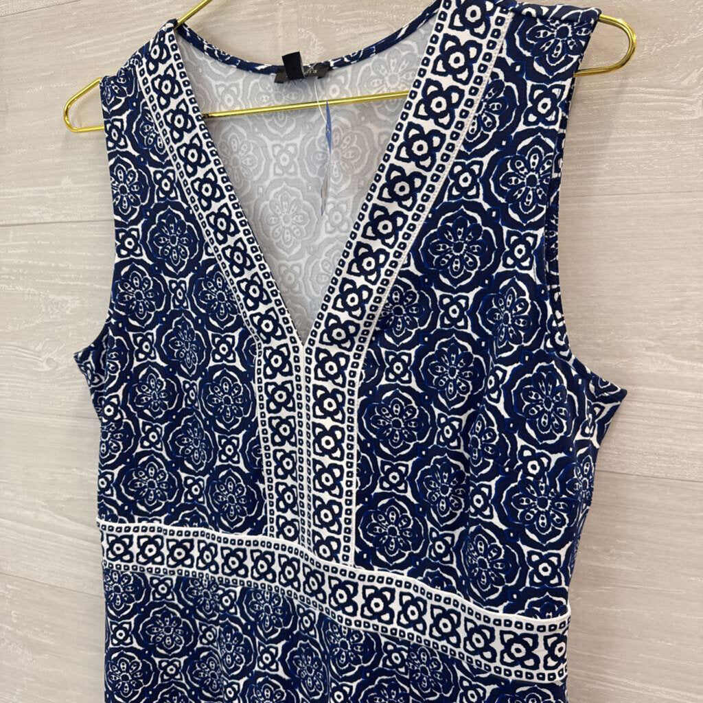Talbots Printed Stretch Maxi Dress Medium