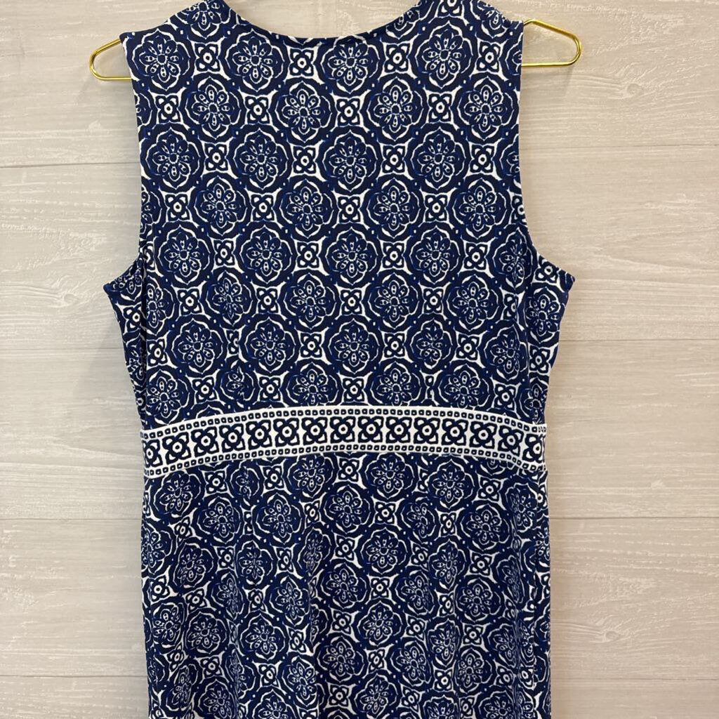 Talbots Printed Stretch Maxi Dress Medium