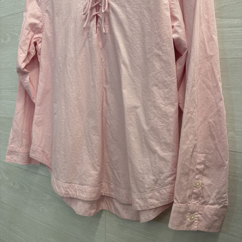 Lucky Brand Long Sleeve Lace Up Shirt Medium