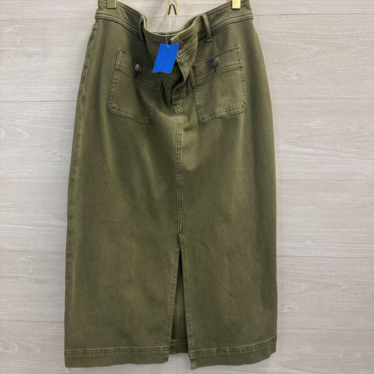 Talbots Green Denim Midi Skirt 10