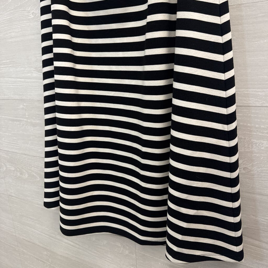 Talbots Striped Stretch Midi Skirt Medium