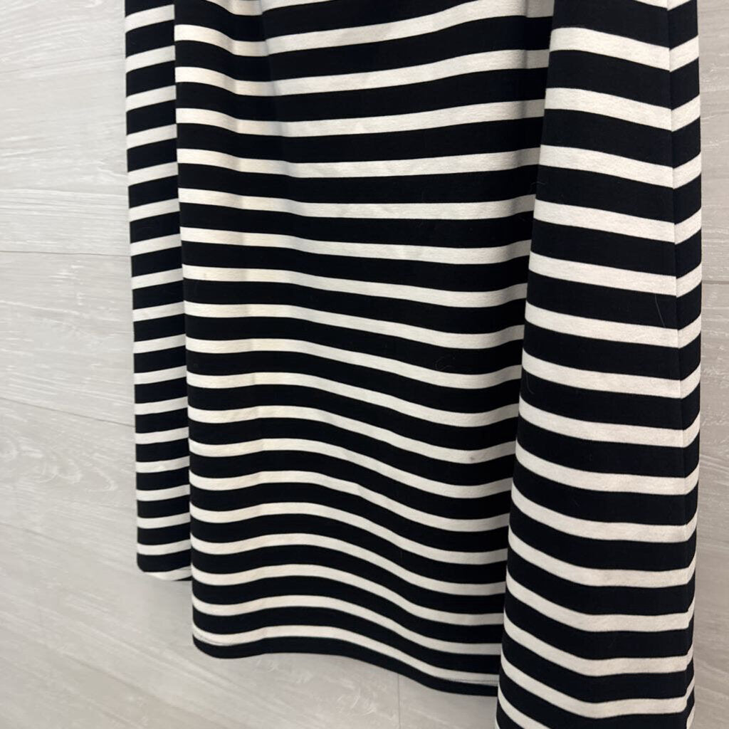 Talbots Striped Stretch Midi Skirt Medium