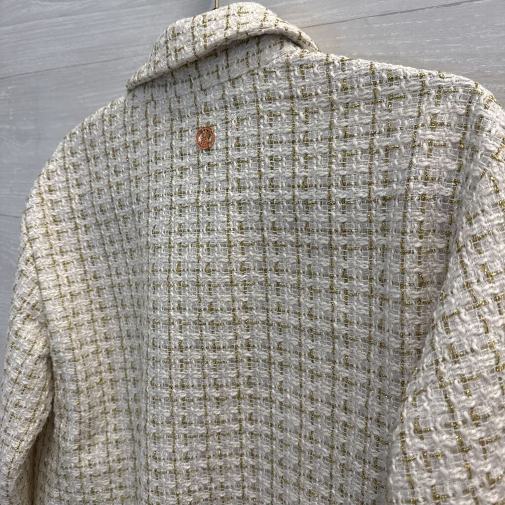 Simply Southern Cropped Tweed Jacket Medium