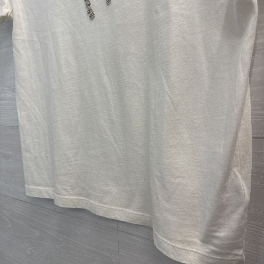 J. Crew Beaded Bow T-Shirt Medium