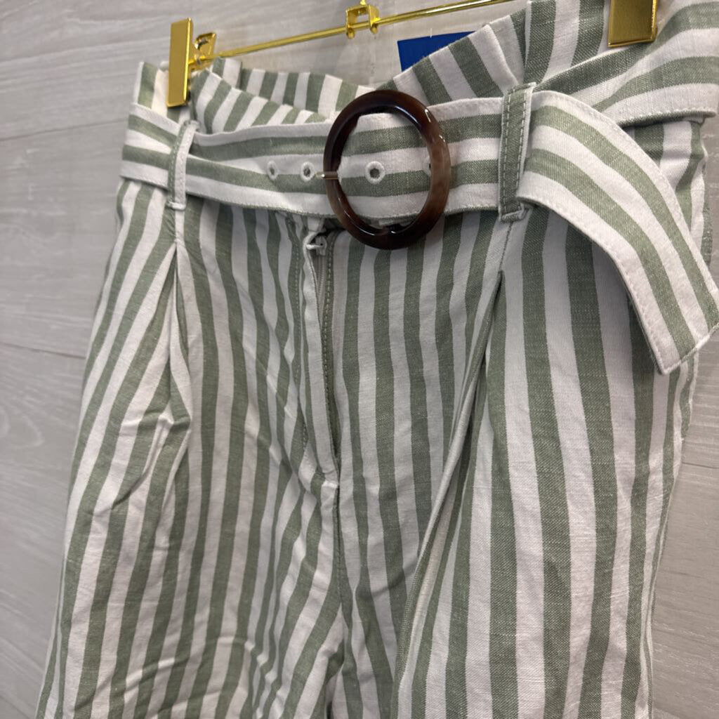 Loft Striped Linen Blend Shorts 10