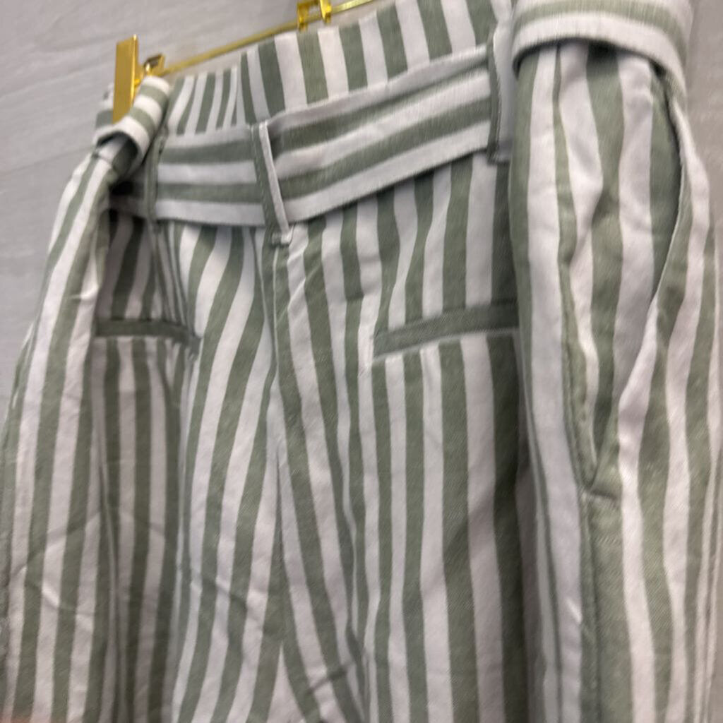 Loft Striped Linen Blend Shorts 10