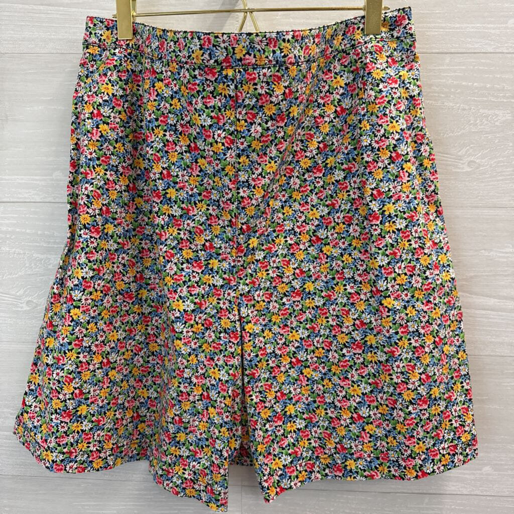 Liz Claiborne Floral Button Up Skort 14