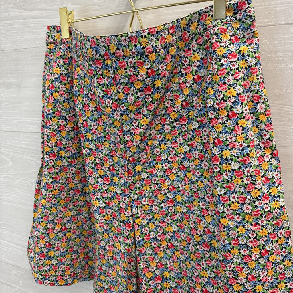 Liz Claiborne Floral Button Up Skort 14