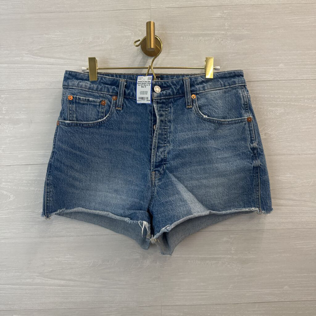 Gap Denim Medium Wash Cut Off Shorts 12