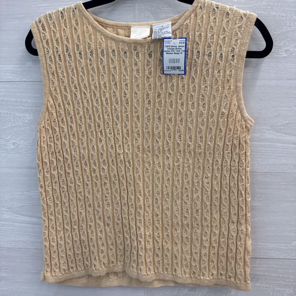 Vintage Emma James Knit Tank Top Medium