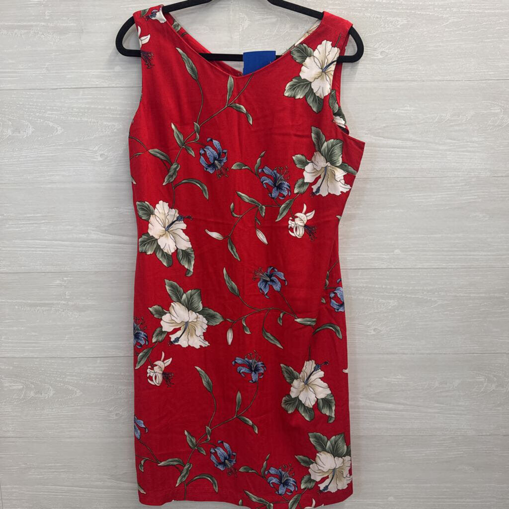 Caribbean Joe Hawaiian Print Shift Dress Large