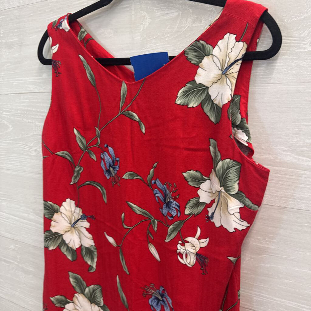 Caribbean Joe Hawaiian Print Shift Dress Large