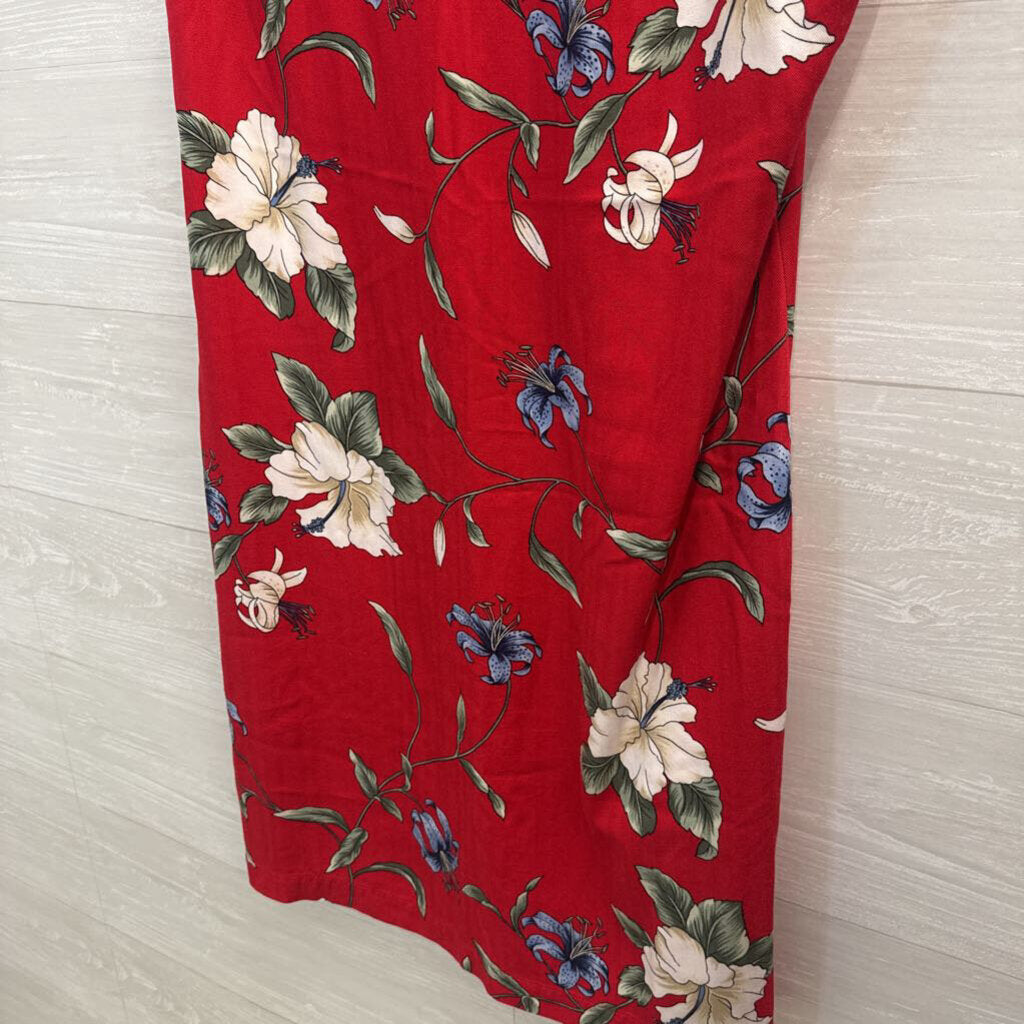 Caribbean Joe Hawaiian Print Shift Dress Large