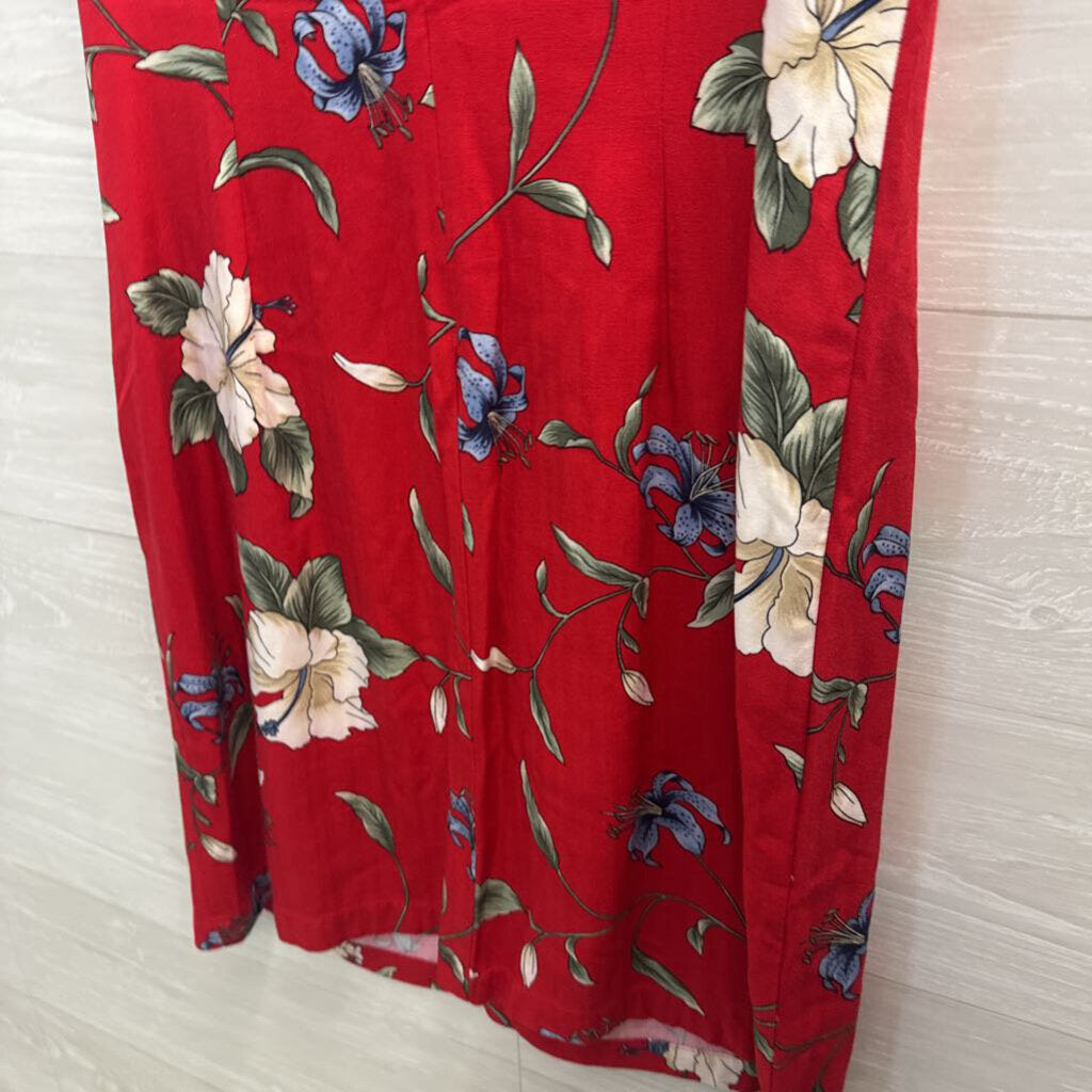 Caribbean Joe Hawaiian Print Shift Dress Large