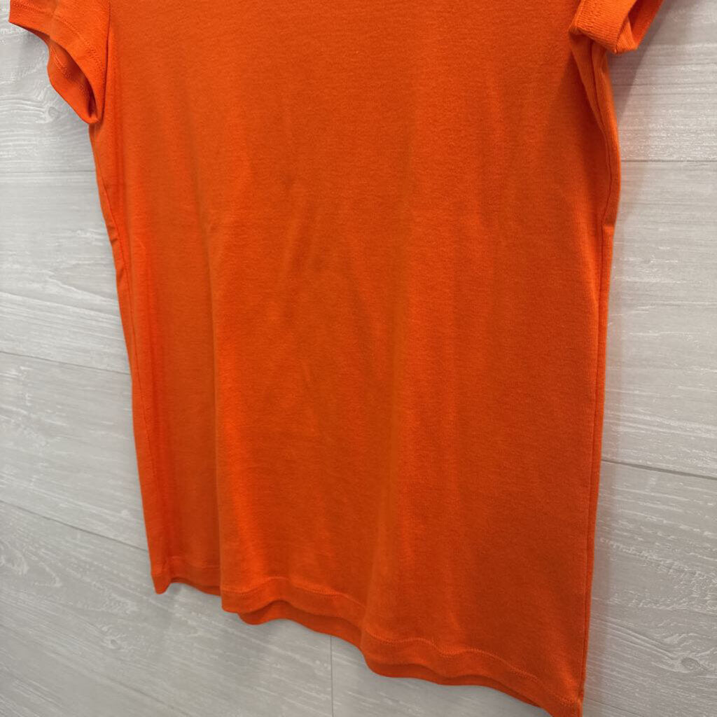 Jones New York Orange Crewneck T-Shirt Medium