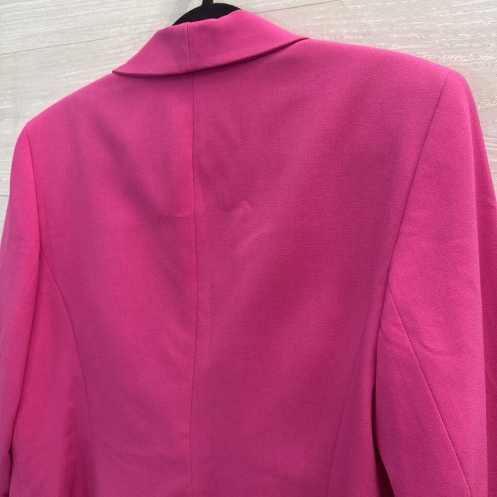 Nine West Hot Pink Cropped Blazer 12