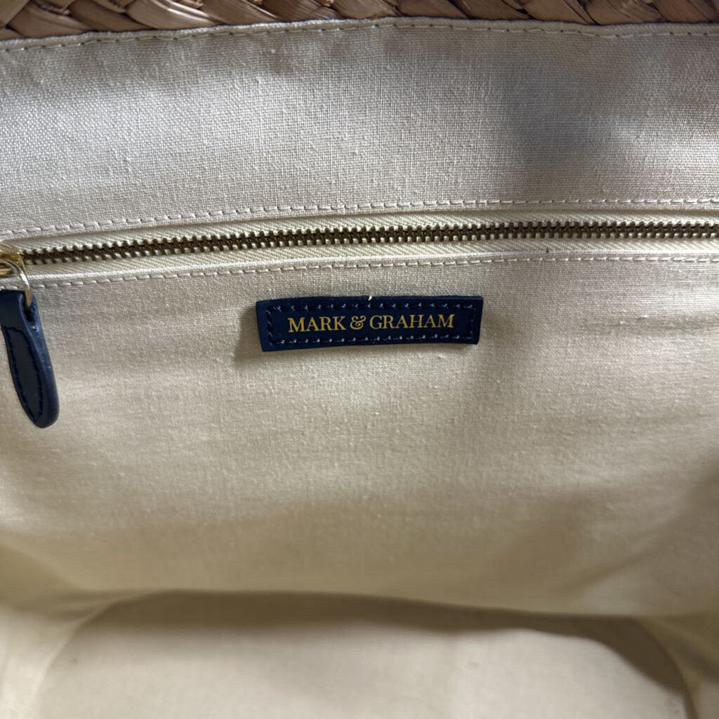 Mark and Graham Woven Straw Tote