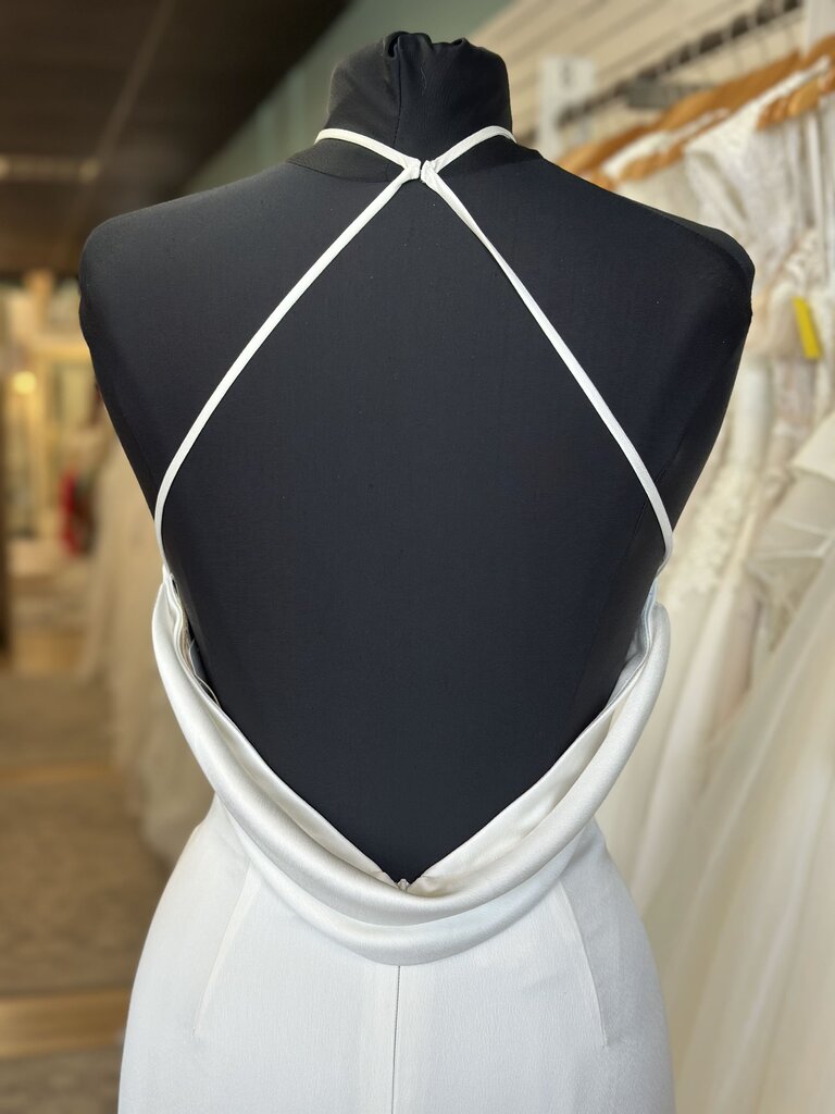 Jenny Yoo Satin Halter Neck Wedding Dress 10