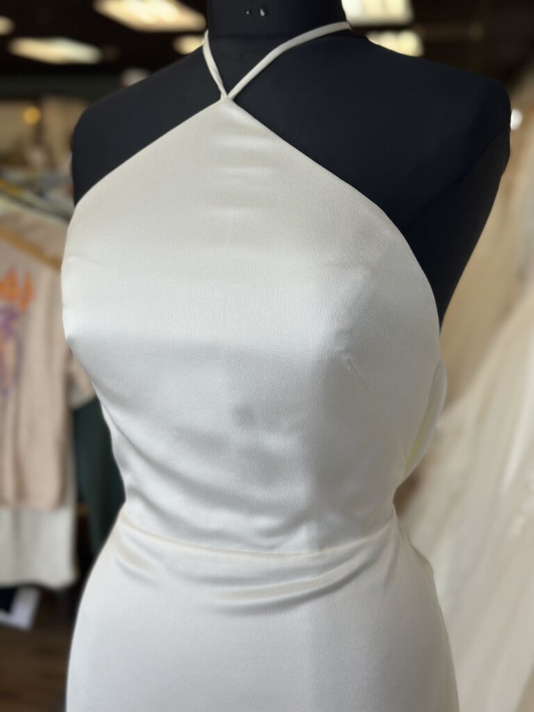 Jenny Yoo Satin Halter Neck Wedding Dress 10