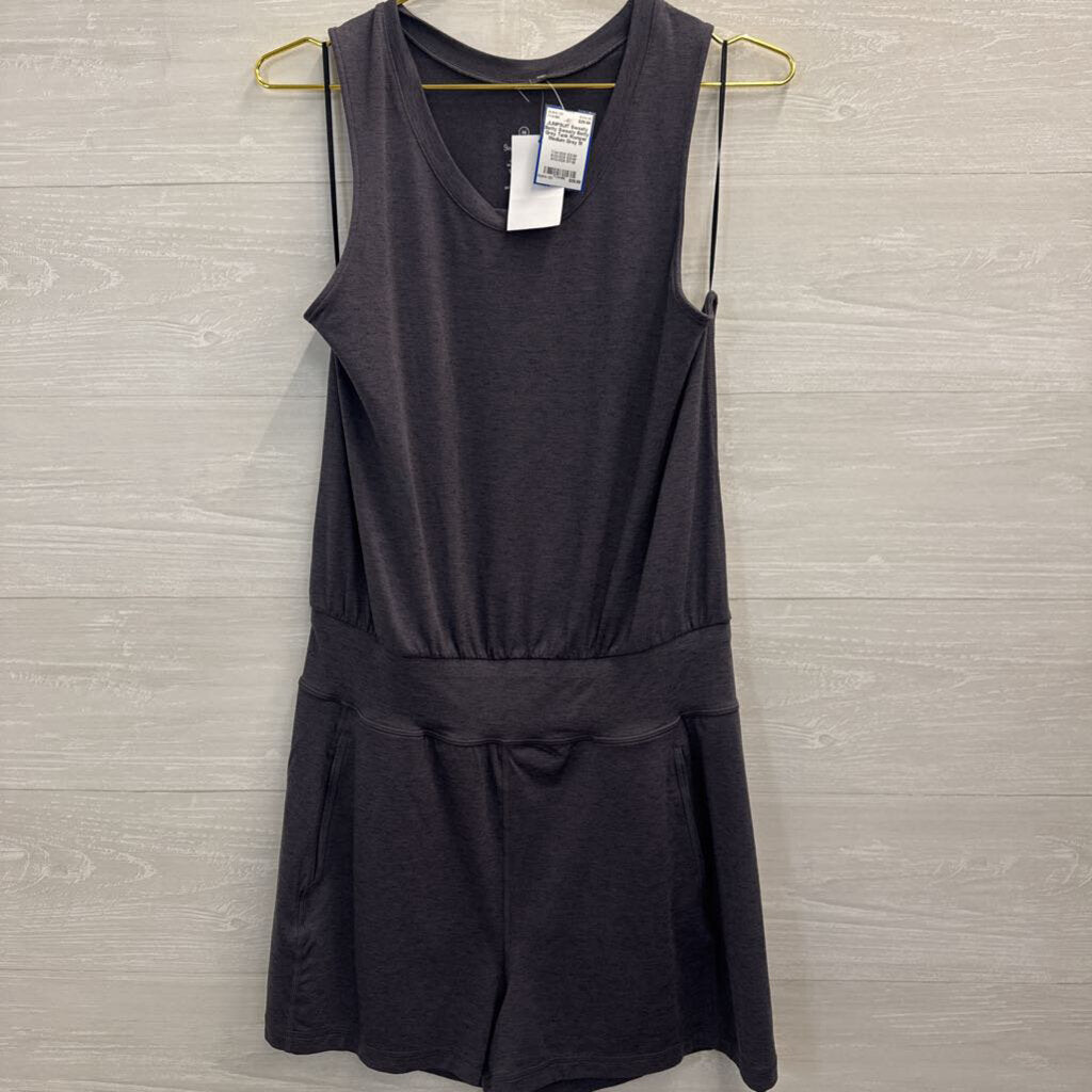 Sweaty Betty Grey Tank Romper Medium