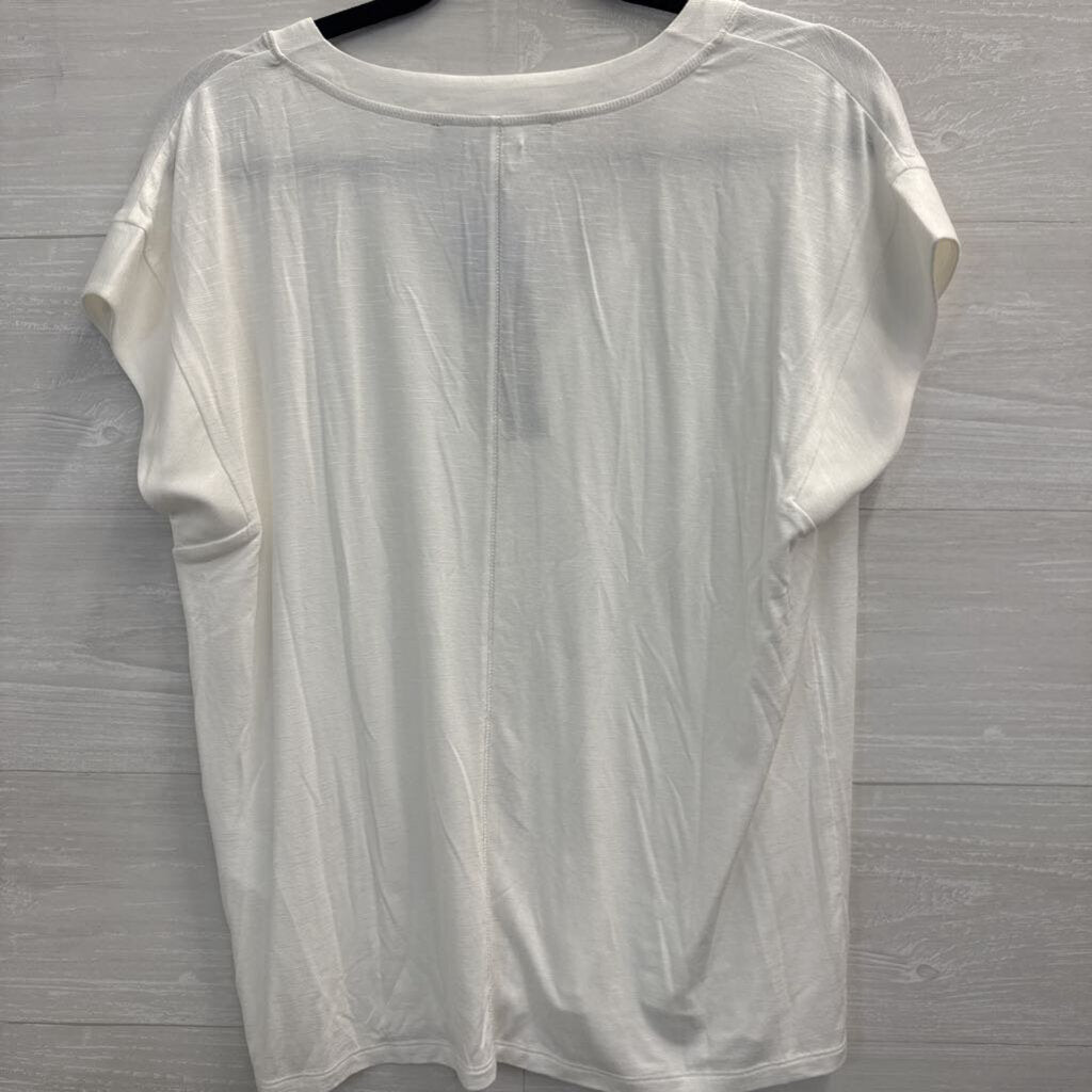 White House Black Market V-Neck T-Shirt Medium