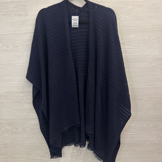 Talbots Knit Fringe Kimono One Size