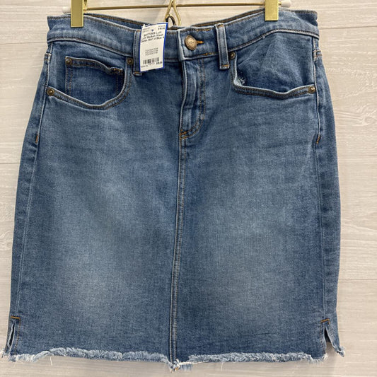 Loft Medium Wash Denim Skirt 4