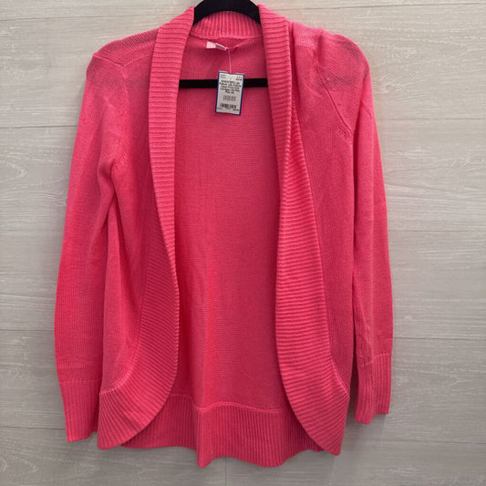 Lilly Pulitzer Open Front Knit Cardigan XS Pink