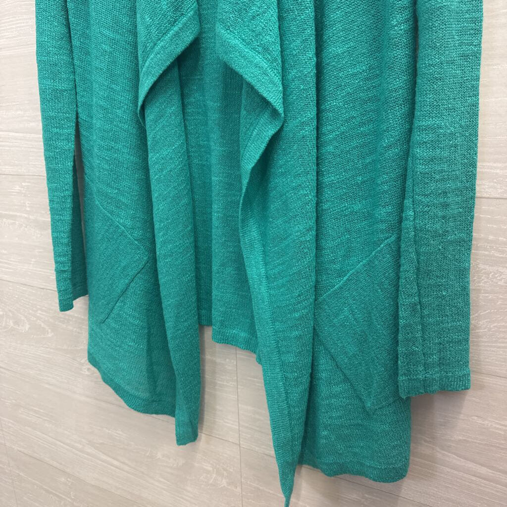 Lilly Pulitzer Open Front Knit Cardigan XS Turquoise