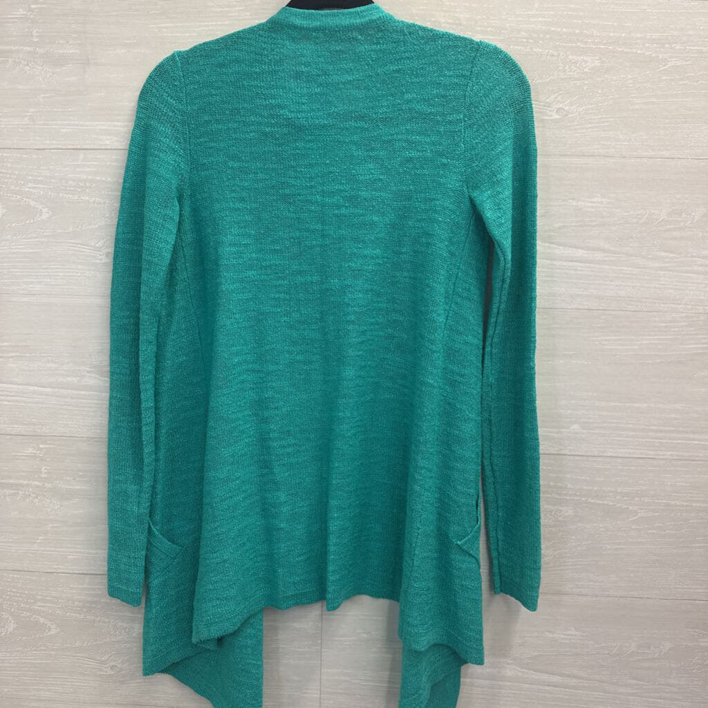 Lilly Pulitzer Open Front Knit Cardigan XS Turquoise