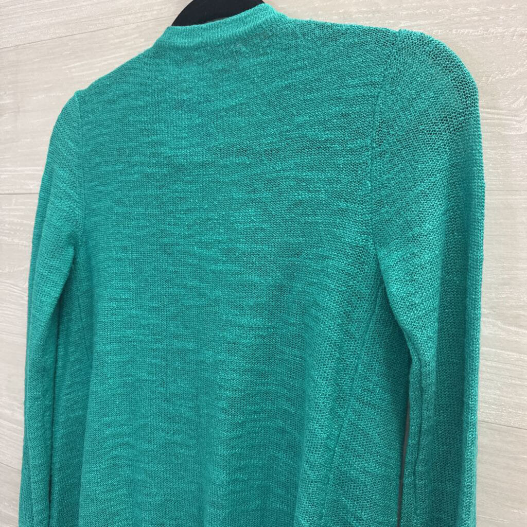 Lilly Pulitzer Open Front Knit Cardigan XS Turquoise