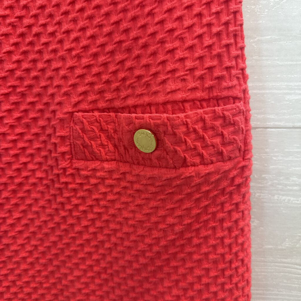 Lilly Pulitzer Textured Coral Knit Dress Small