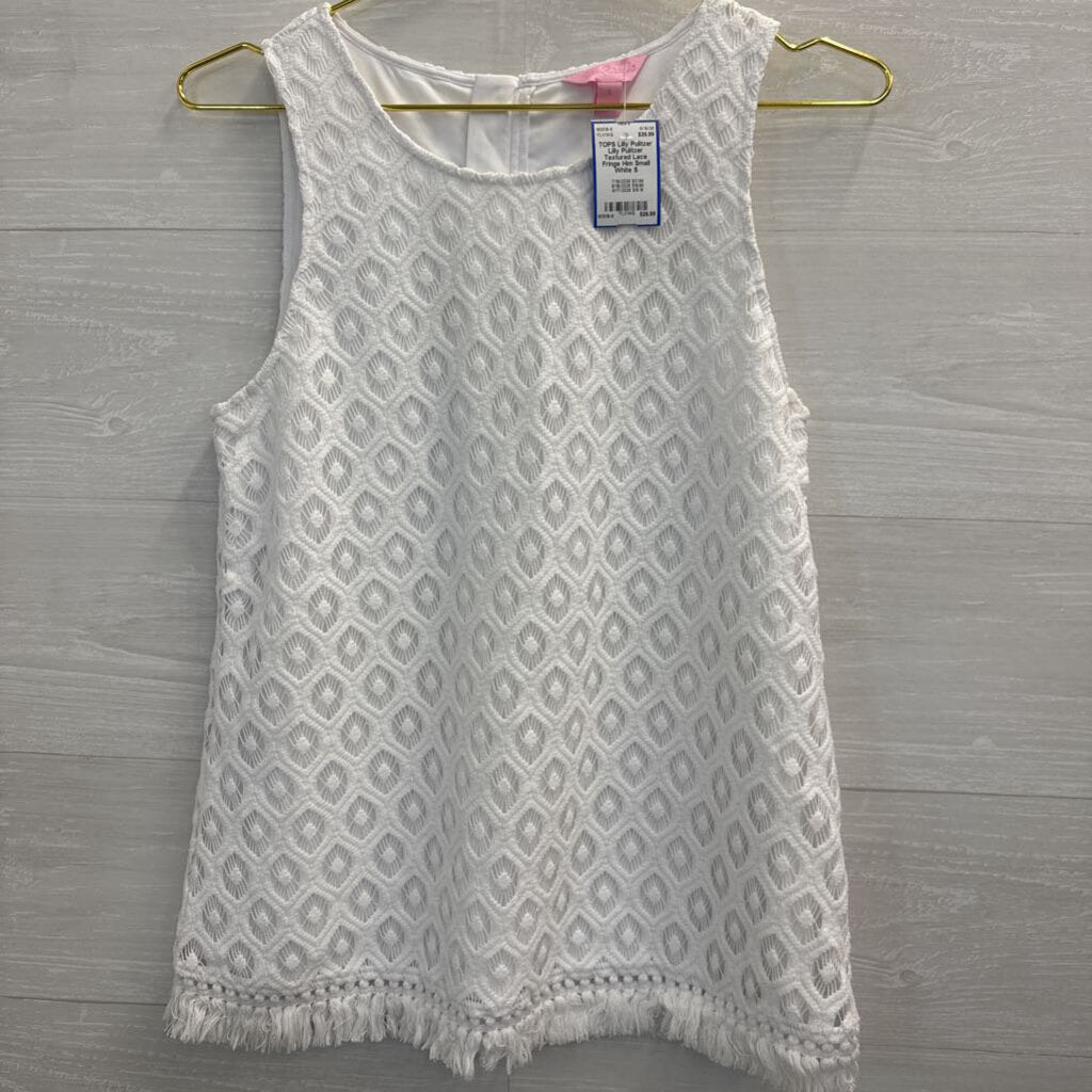 Lilly Pulitzer Textured Lace Fringe Him Small