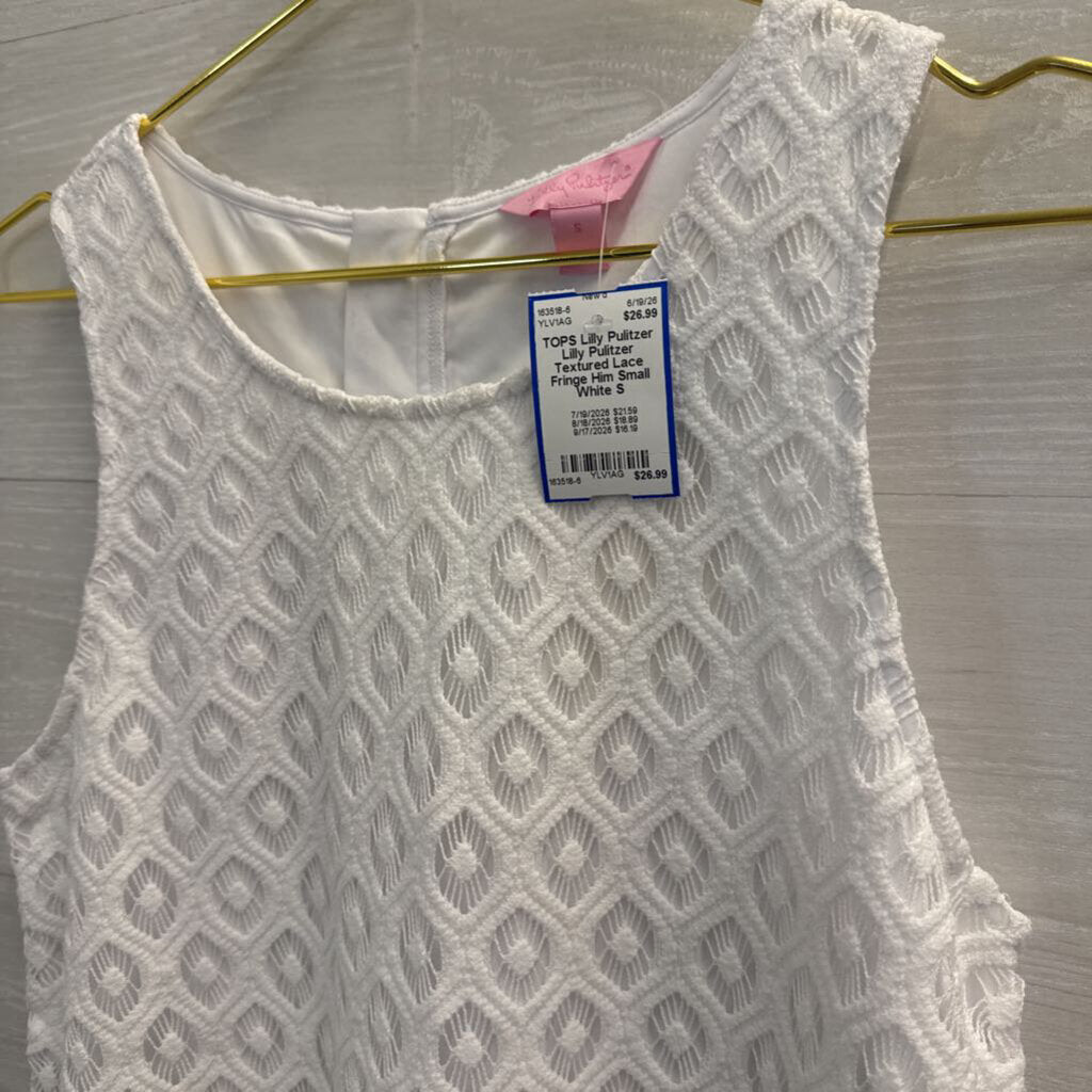 Lilly Pulitzer Textured Lace Fringe Him Small