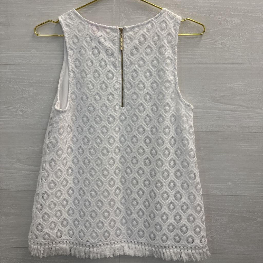 Lilly Pulitzer Textured Lace Fringe Him Small