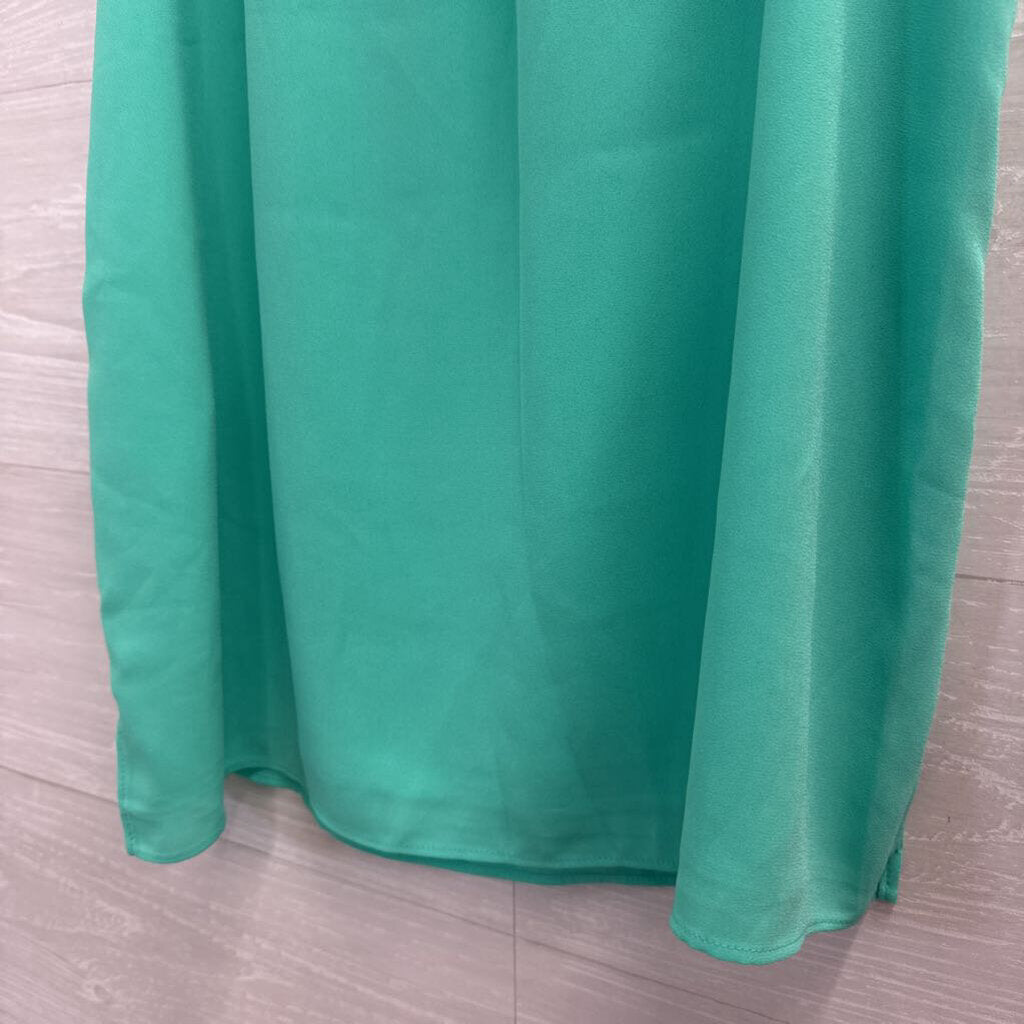 Lilly Pulitzer Sleeveless Ruffle-Neck Blouse Small Green