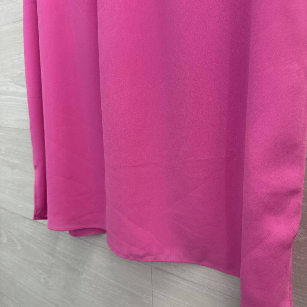 Lilly Pulitzer Sleeveless Ruffle-Neck Blouse Small Pink