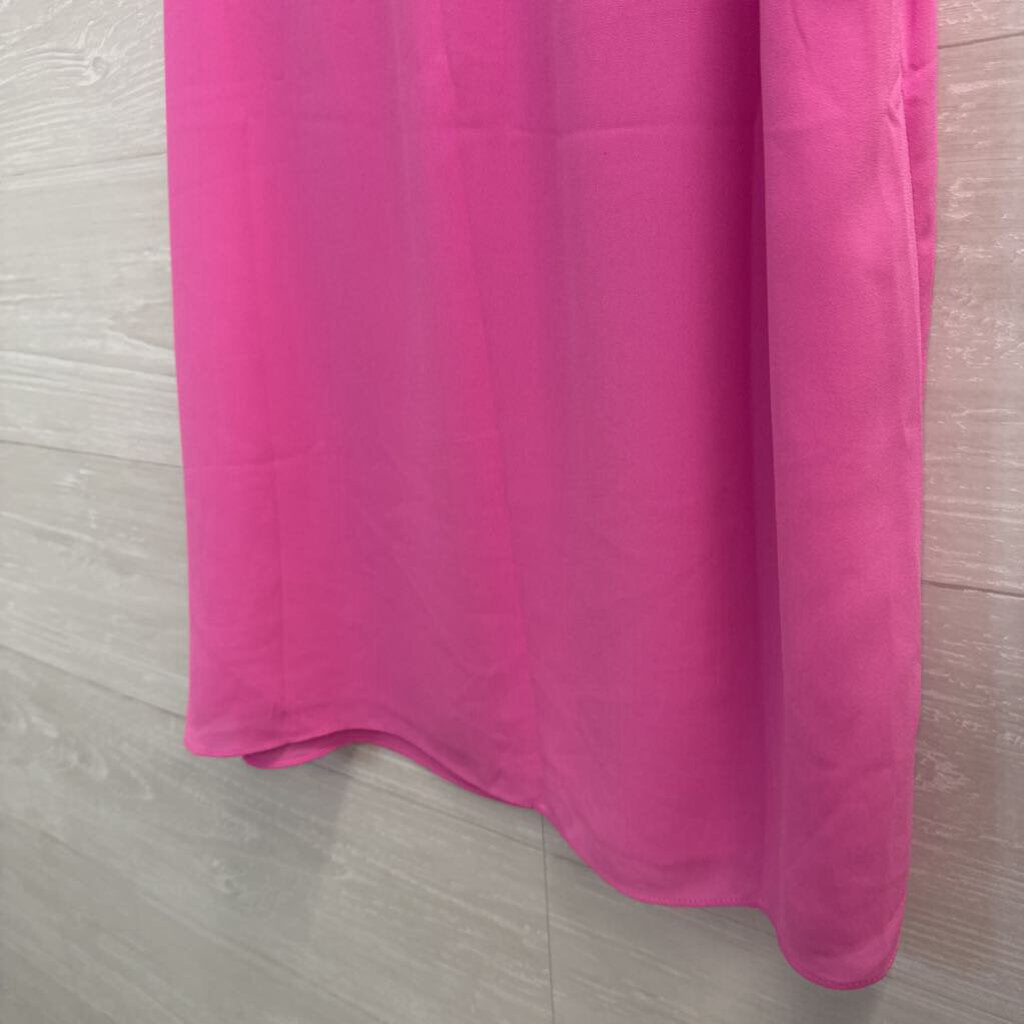 Lilly Pulitzer Sleeveless Ruffle-Neck Blouse Small Pink